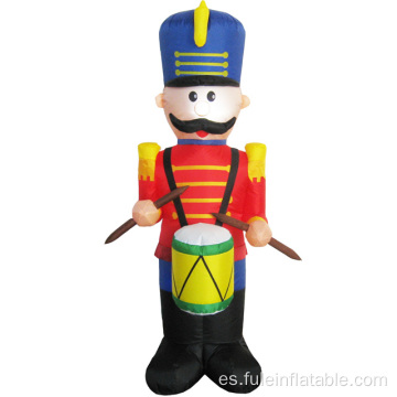 Soldado inflable navideño para decoración